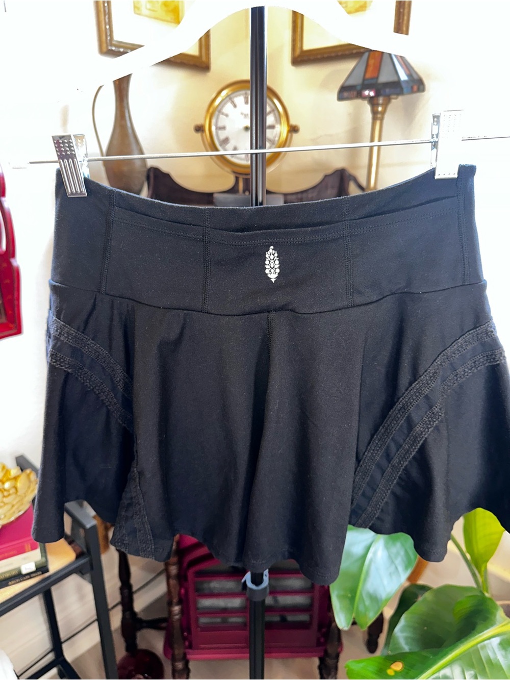 FP Movement by Free People Black Athletic Skort with Lace Panels - Picture 5 of 6